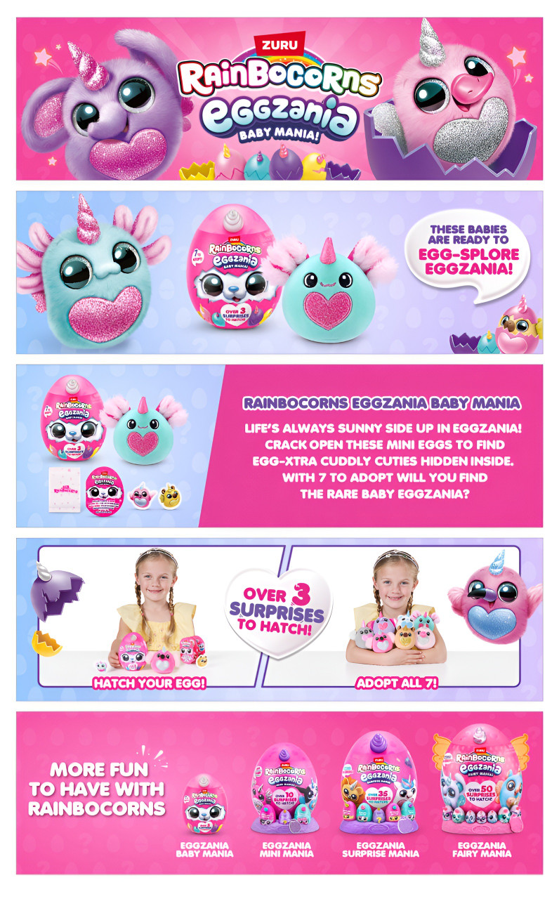 Rainbocorns Eggzania Babymania