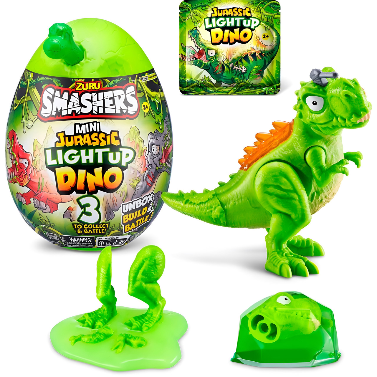 Smashers - Jurassic Light Up Dino Egg Mini Series 1