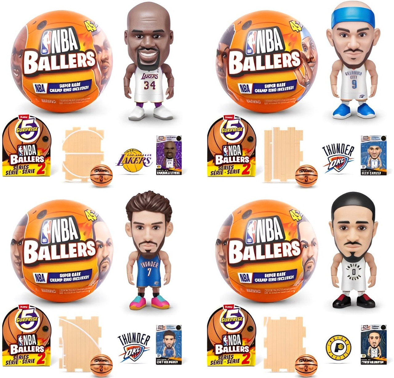5 Surprise NBA Ballers Series 2