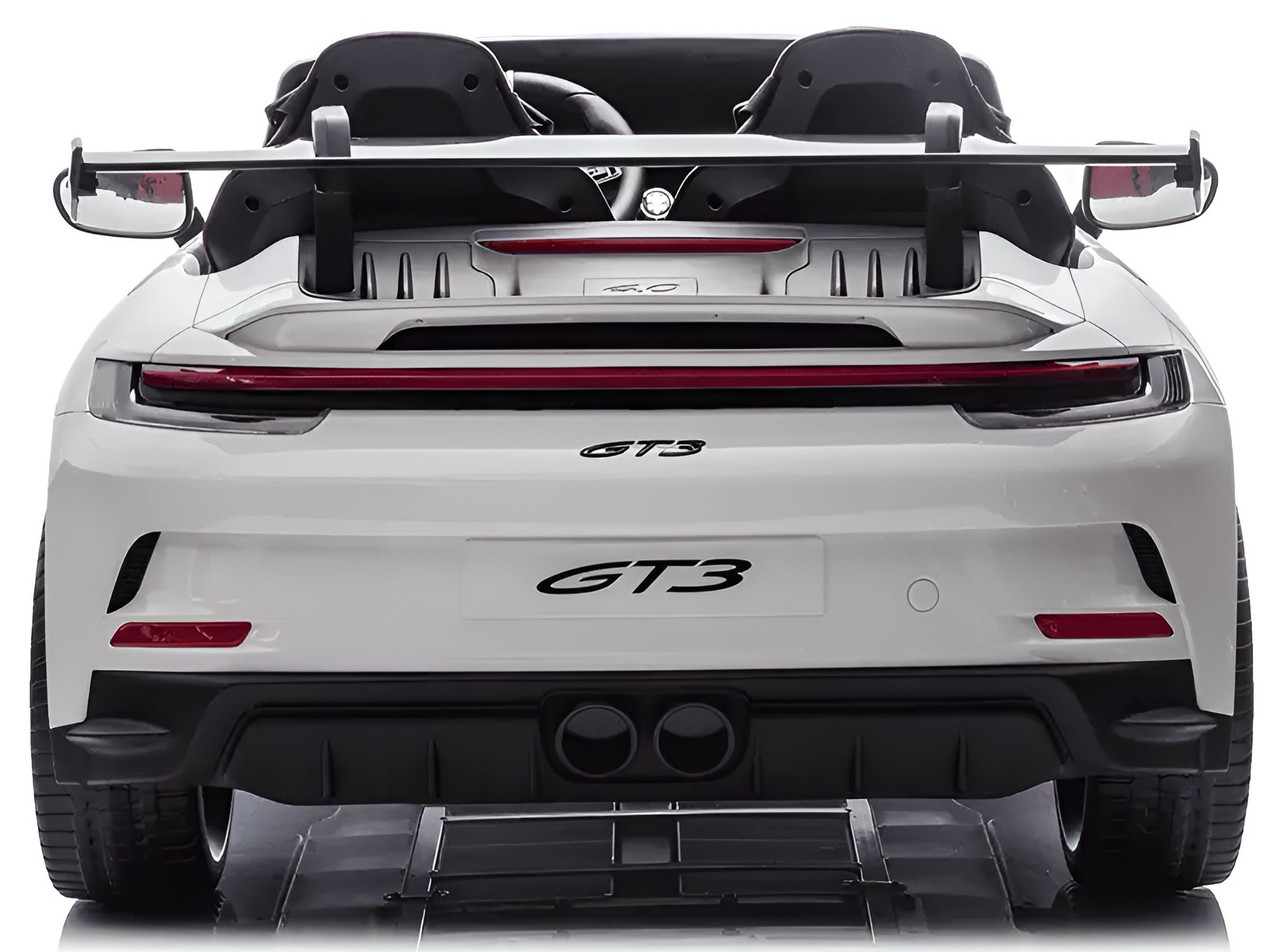 12V Licensed Porsche 911 GT3 Two-Seater Electric Ride-On Car - White