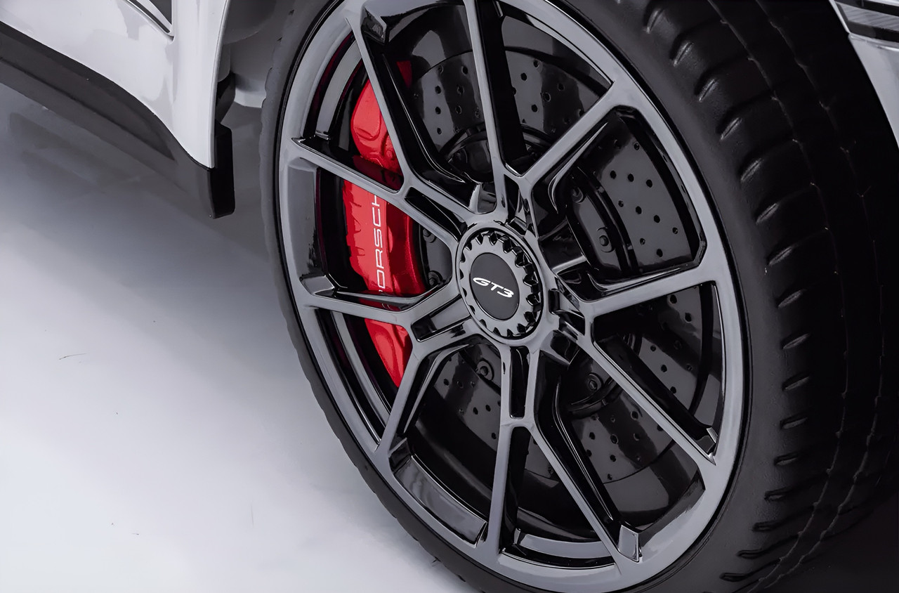 12V Licensed Porsche 911 GT3 Two-Seater Electric Ride-On Car - White