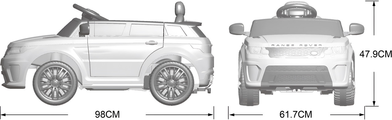 Land Rover Range Rover SVR Electric Ride On - White