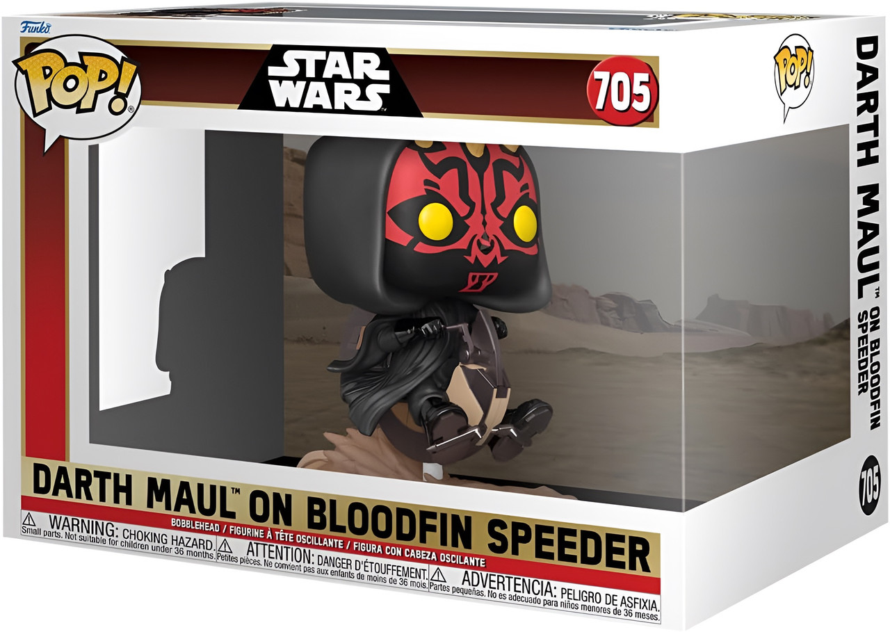 Star Wars: Phantom Menace 25th Anniversary - Darth Maul on Bloodfin Pop! Ride Star Wars: Phantom Menace 25th Anniversary - Darth Maul on Bloodfin Pop! Ride