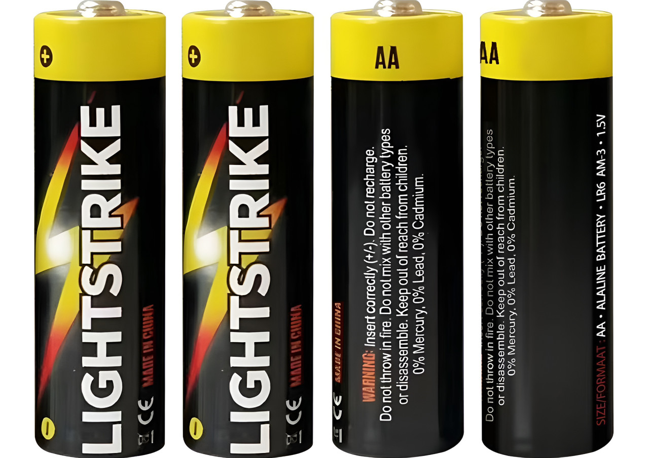 AA Alkaline Batteries 4 Pack
