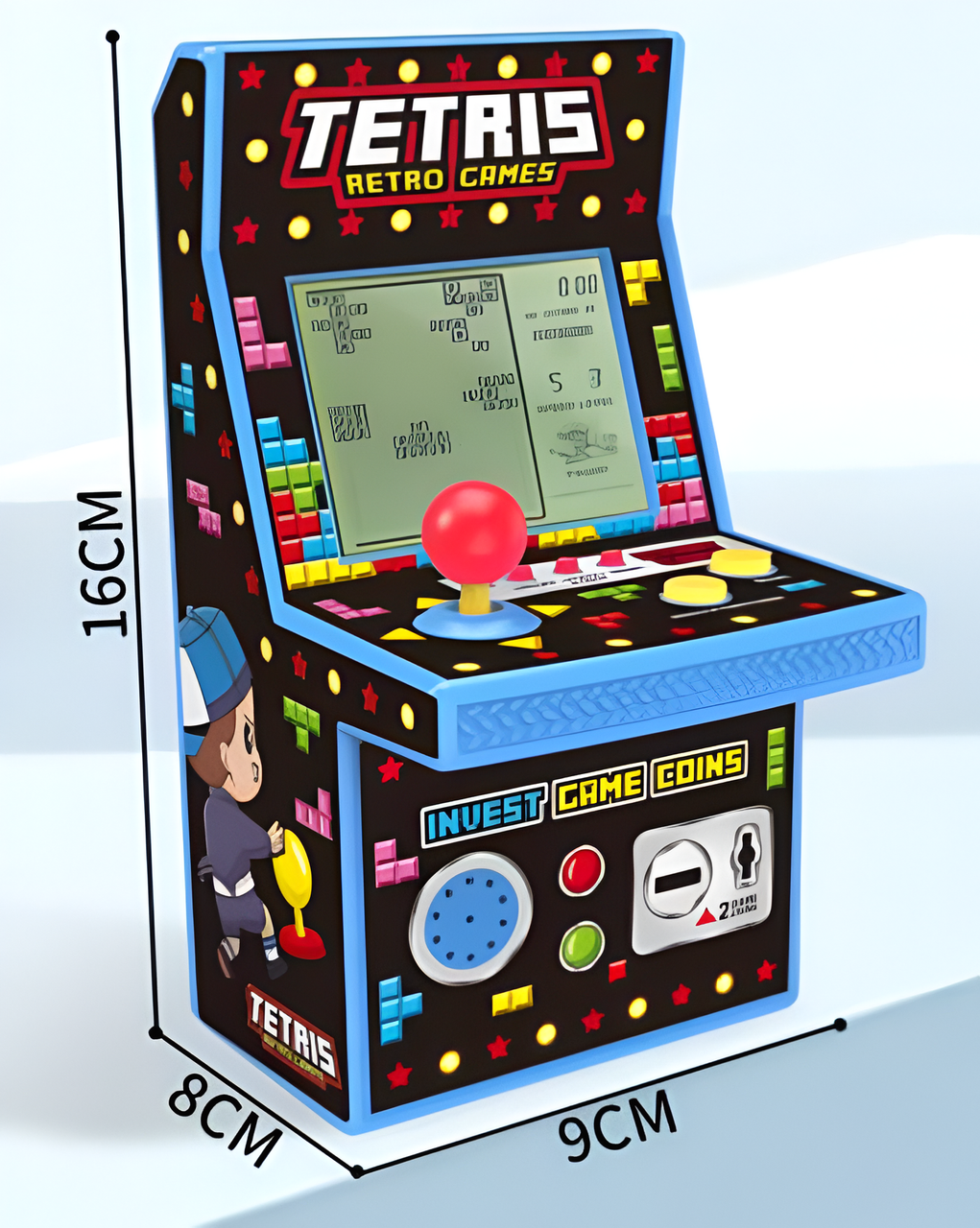 Large Arcade Puzzle Tetris Game Machine 