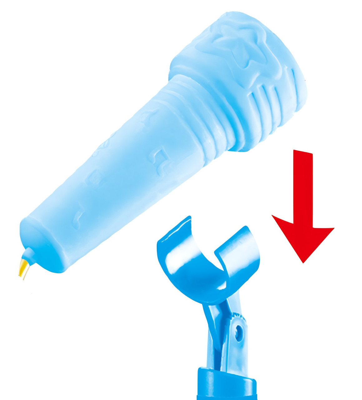 Pop Star Kids Microphone with Lights & Music - Blue