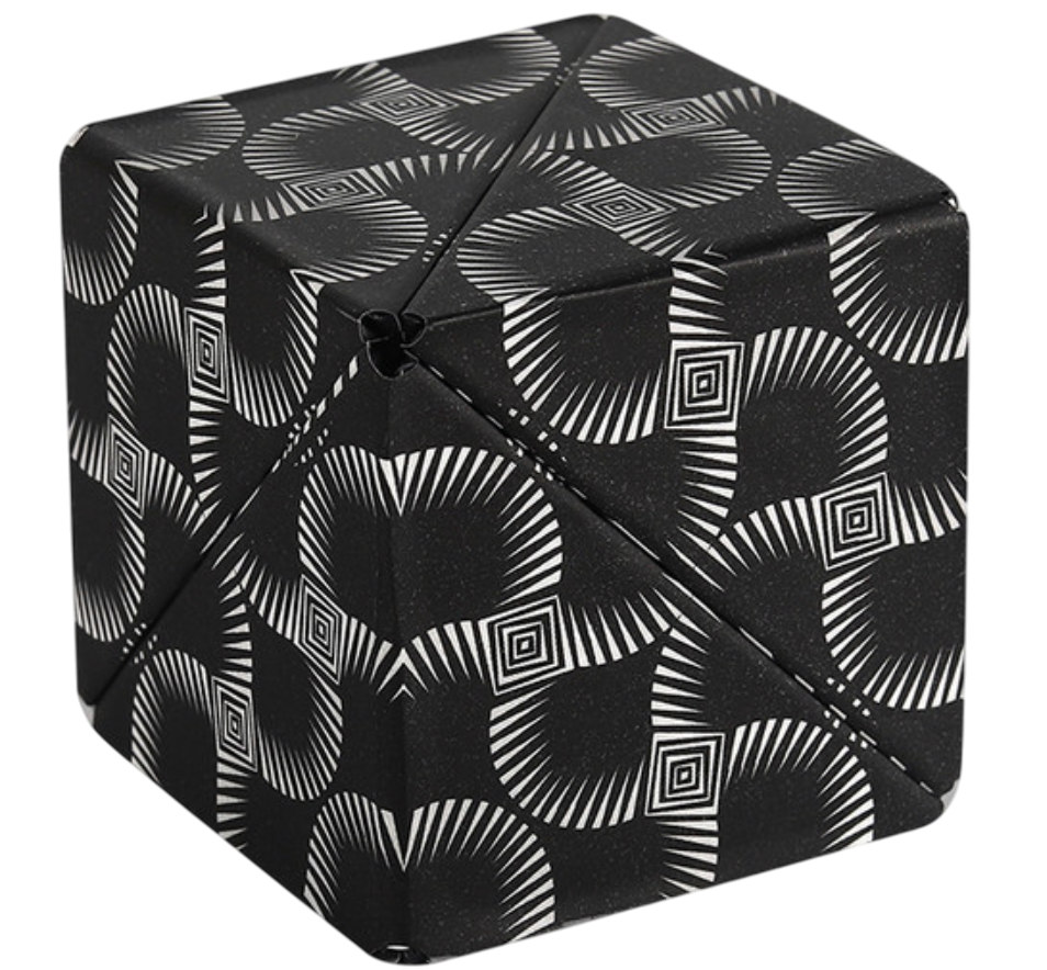 Magnetic Geometry Cube (Black and White) 