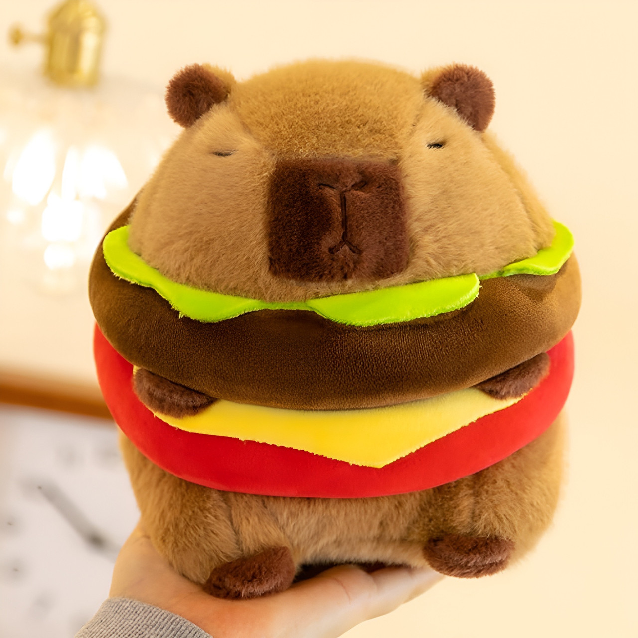 Wonder Co Plush Capybara Burger 38cm