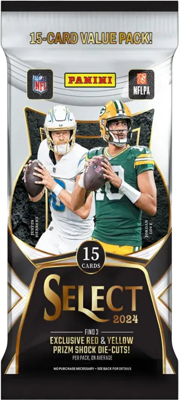 Panini NFL 2024 Select Football Fat Pack Trading Cards