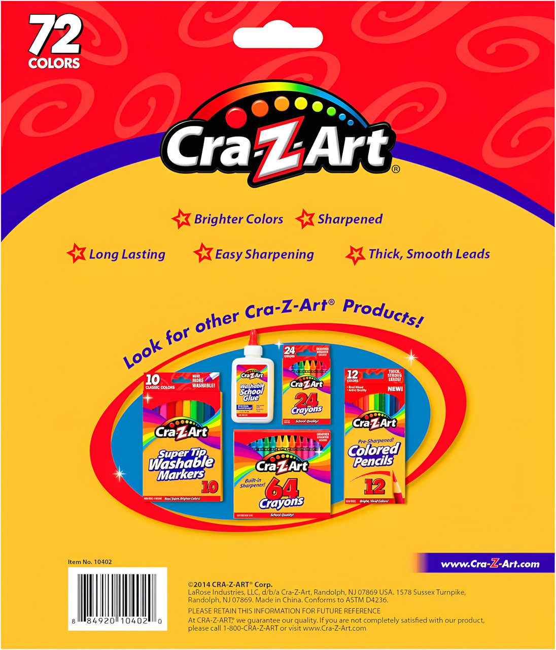 Cra-Z-Art Coloured Pencils (72 Count) Cra-Z-Art Coloured Pencils (72 Count)