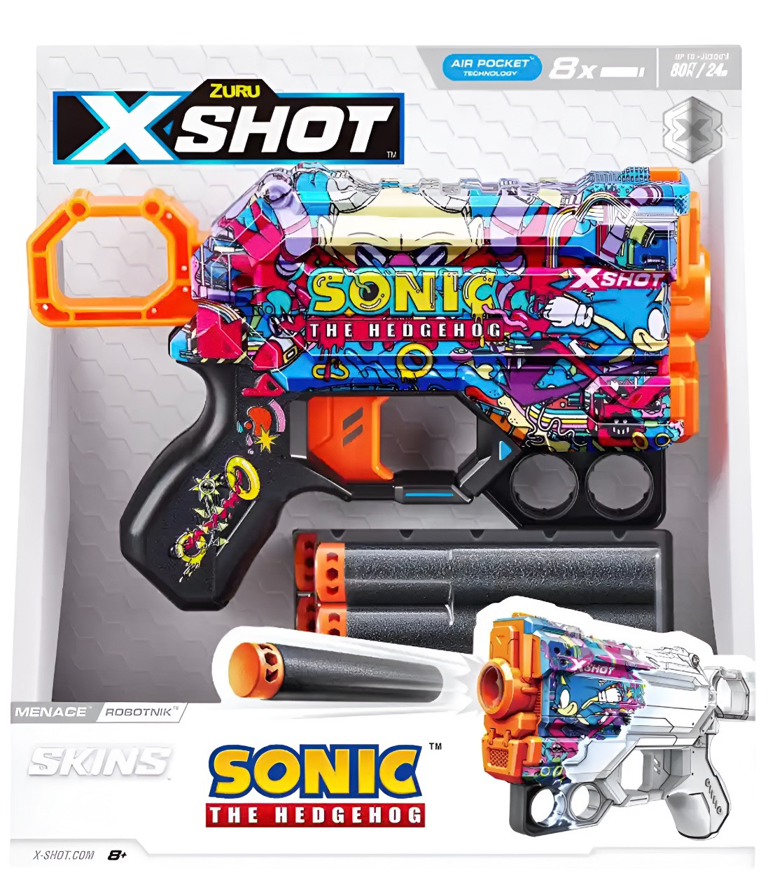X-Shot Skins Sonic Menace (8 Darts)