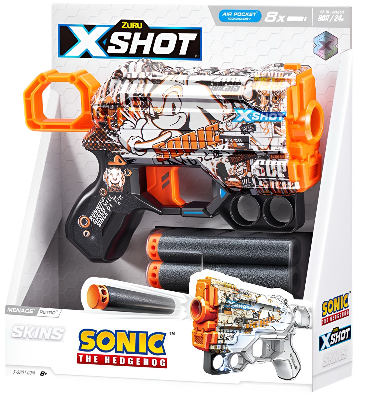 X-Shot Skins Sonic Menace (8 Darts)
