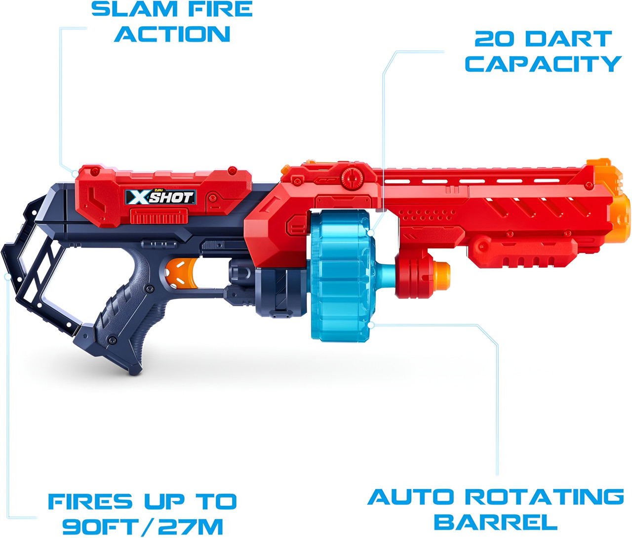 X-Shot Turbo Fire Gun (48 Darts)