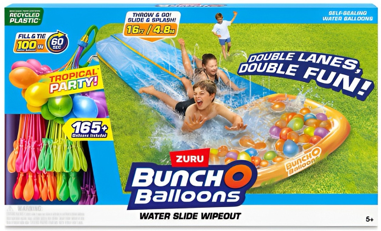 Bunch O Balloons Tropical Party Water Slide Wipeout Bunch O Balloons Tropical Party Water Slide Wipeout