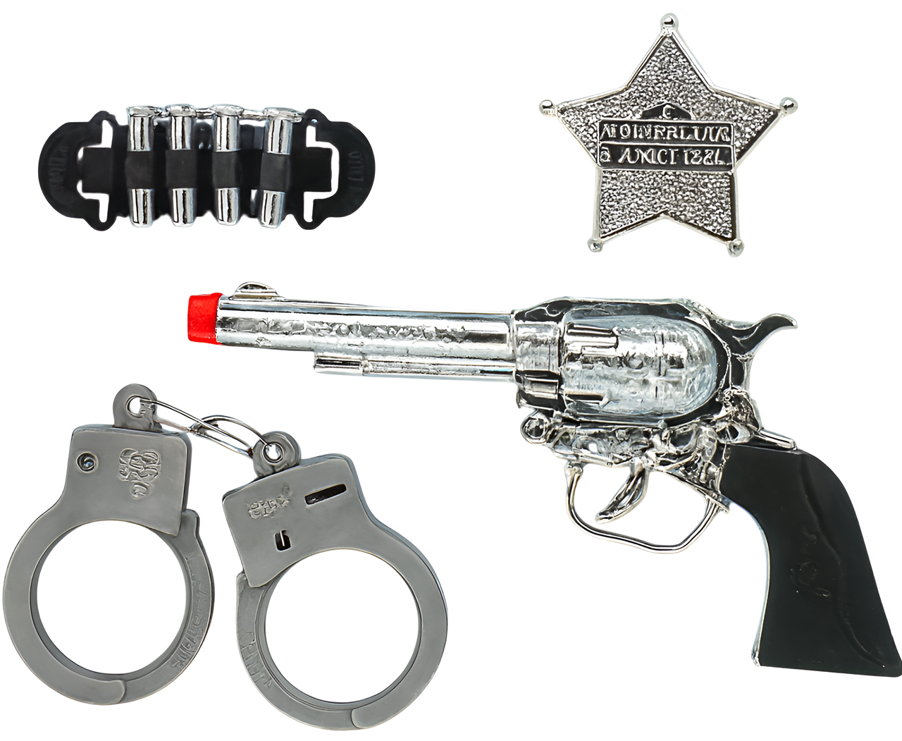 Cowboy Toy Gun and Badge Set