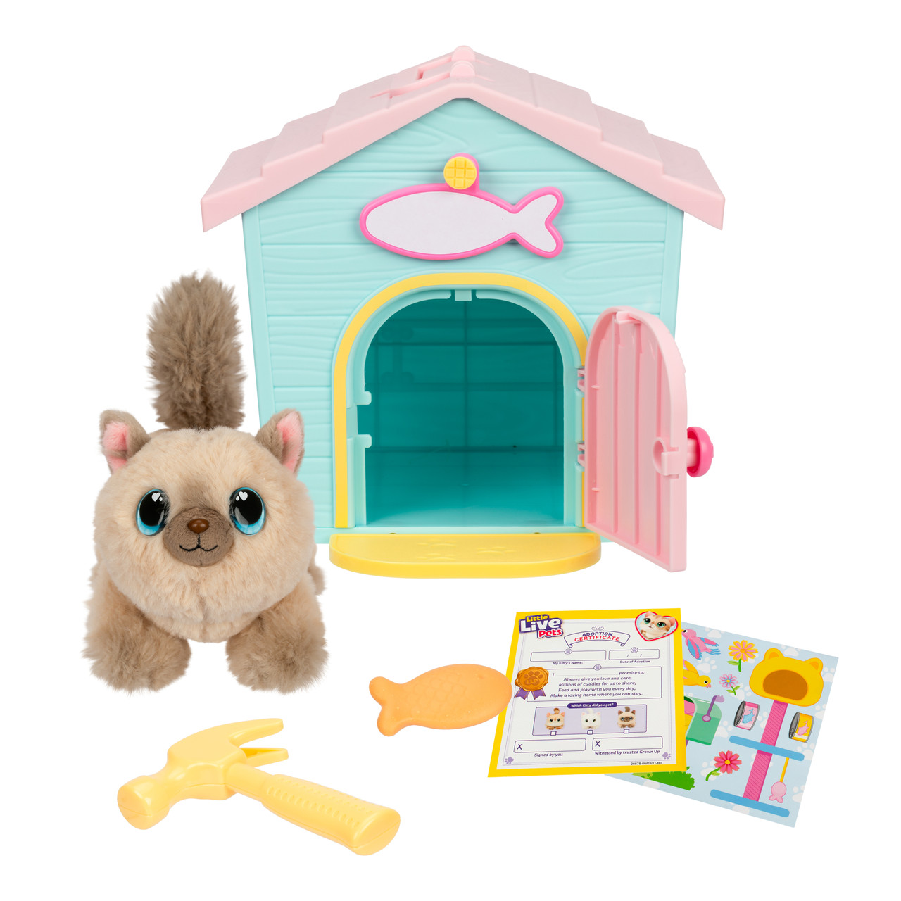 Little Live Pets My Kitty's Home Mini Playset Plush Reveal