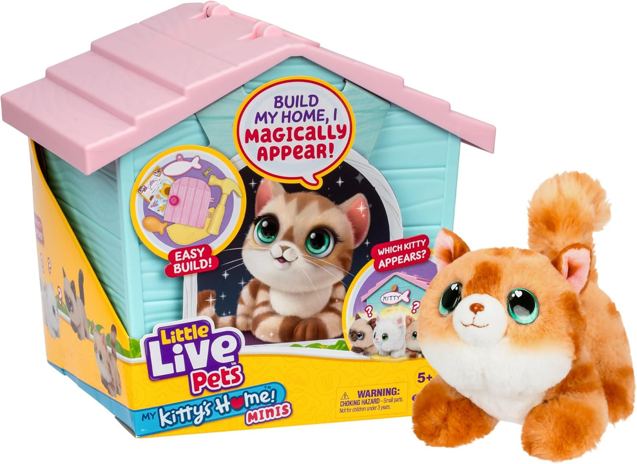 Little Live Pets My Kitty's Home Mini Playset Plush Reveal