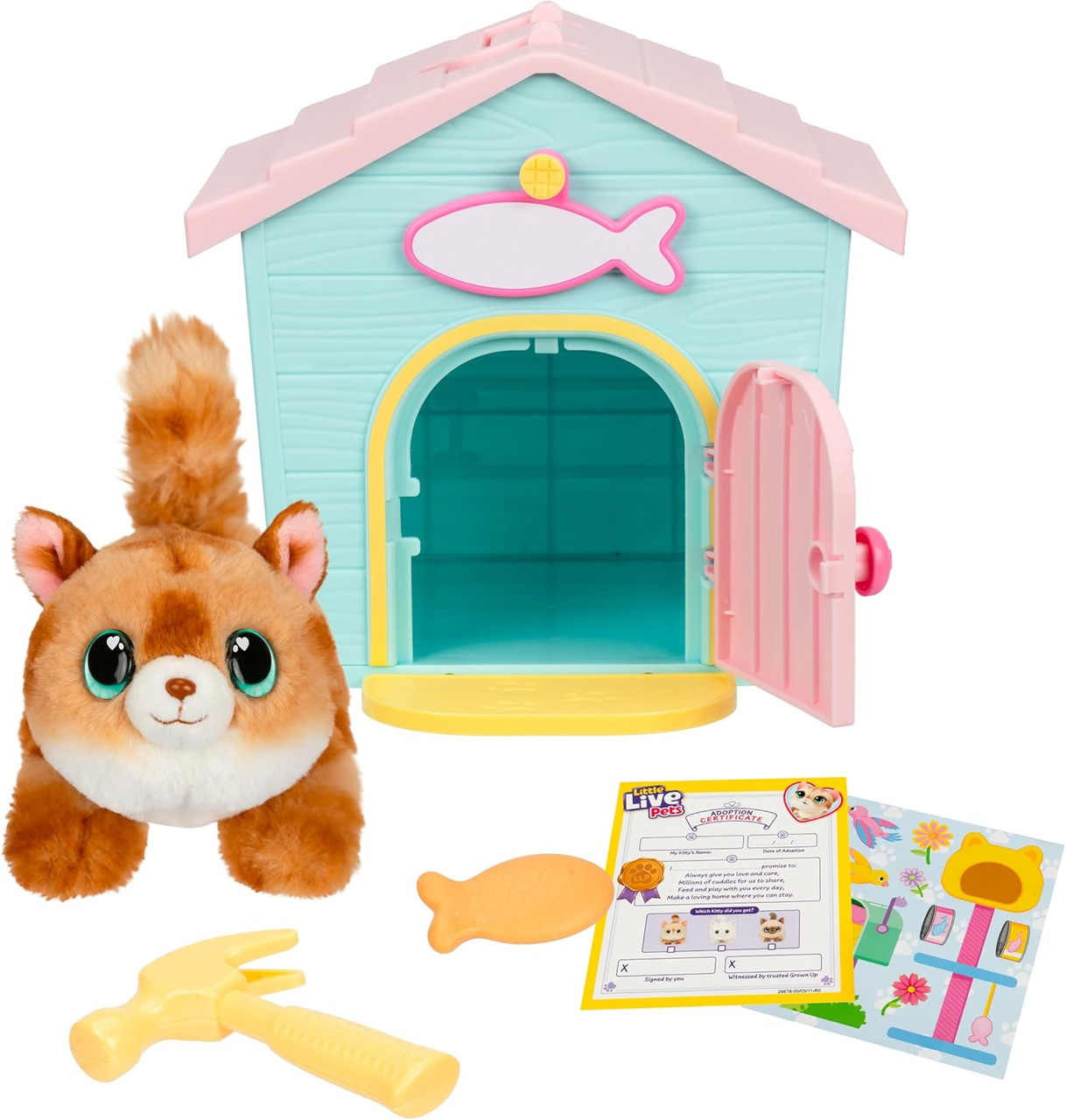Little Live Pets My Kitty's Home Mini Playset Plush Reveal