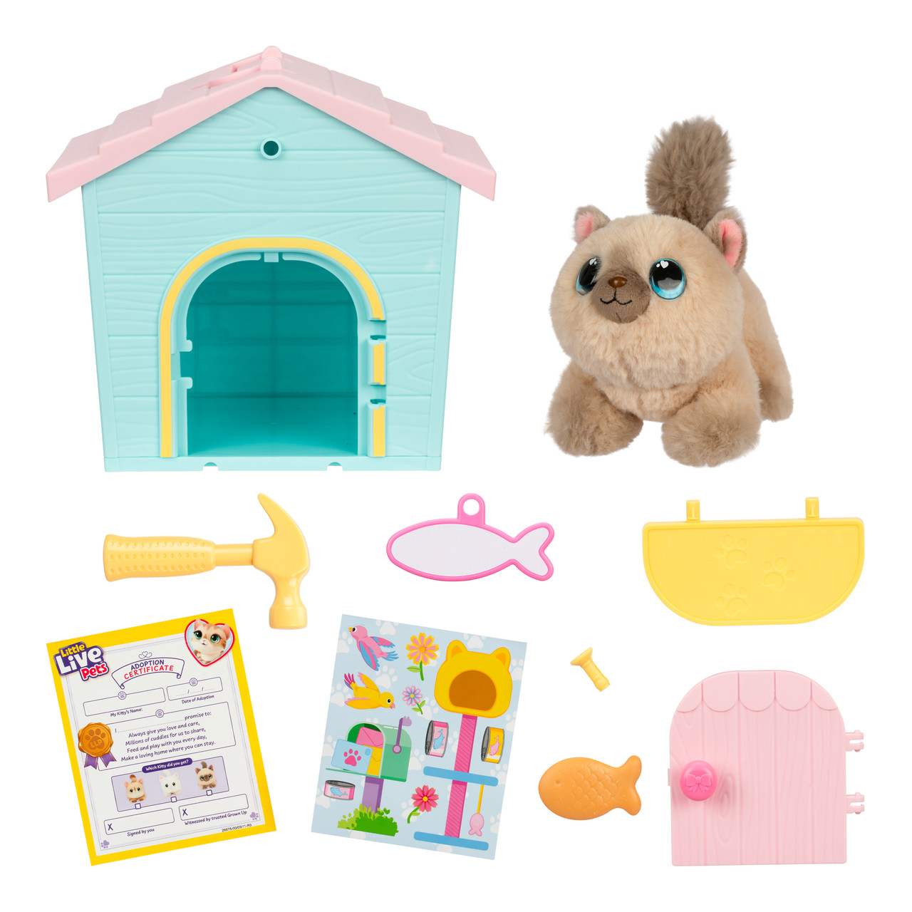 Little Live Pets My Kitty's Home Mini Playset Plush Reveal