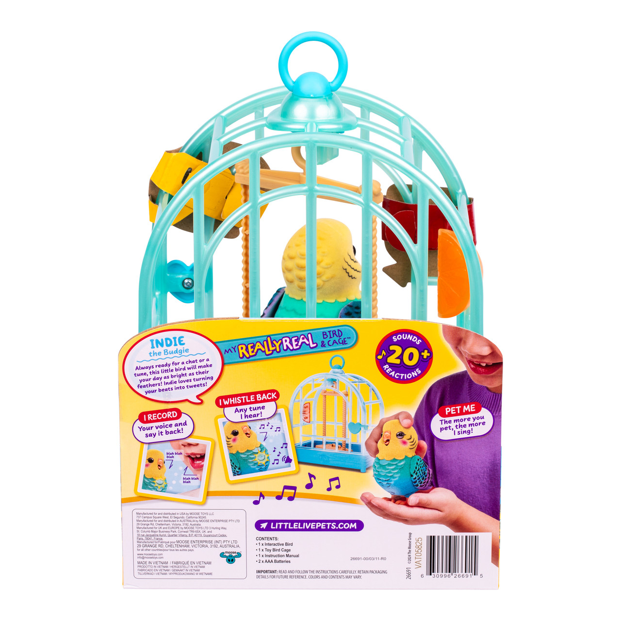 Little Live Pets My Really Real Bird & Cage