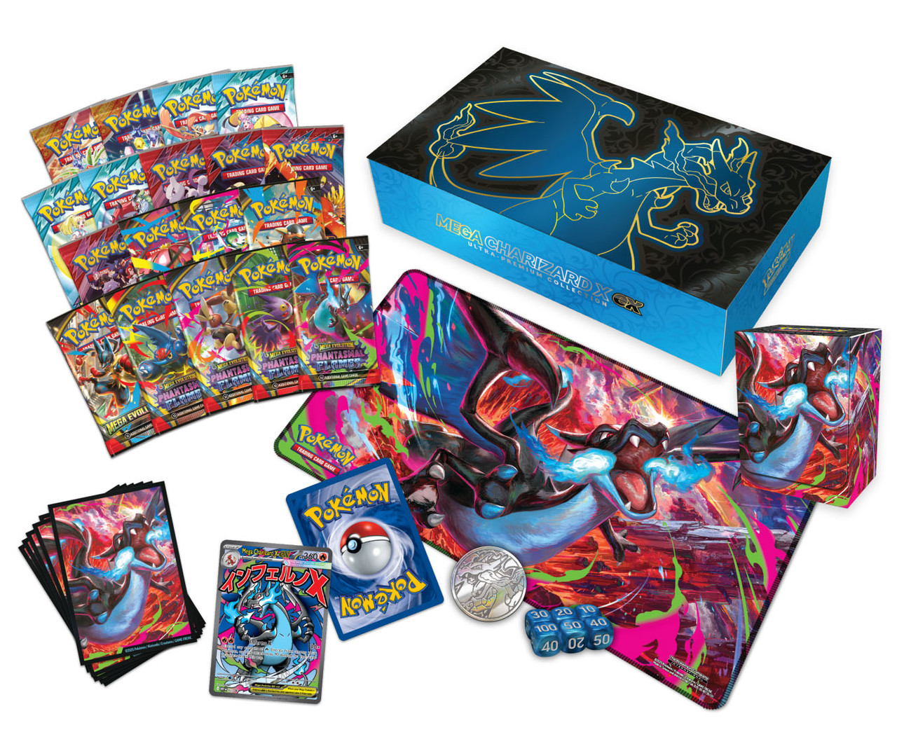 Pokemon TCG: Mega Charizard X ex Ultra-Premium Collection  Pokemon TCG: Mega Charizard X ex Ultra-Premium Collection