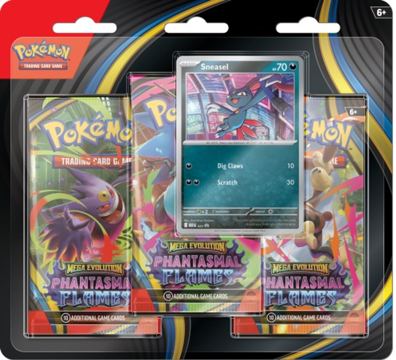 Pokemon TCG Mega Evolutions 2 Phantasmal Flames Three booster blister 