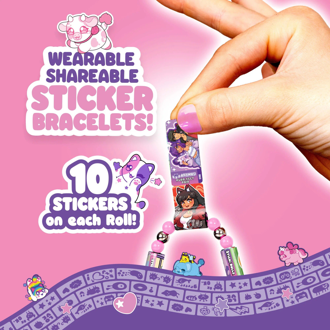 Sticki Rolls x Aphmau Pendant & Bracelet Set Sticki Rolls x Aphmau Pendant & Bracelet Set
