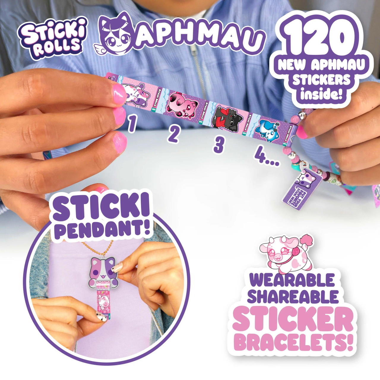 Sticki Rolls x Aphmau Pendant & Bracelet Set Sticki Rolls x Aphmau Pendant & Bracelet Set