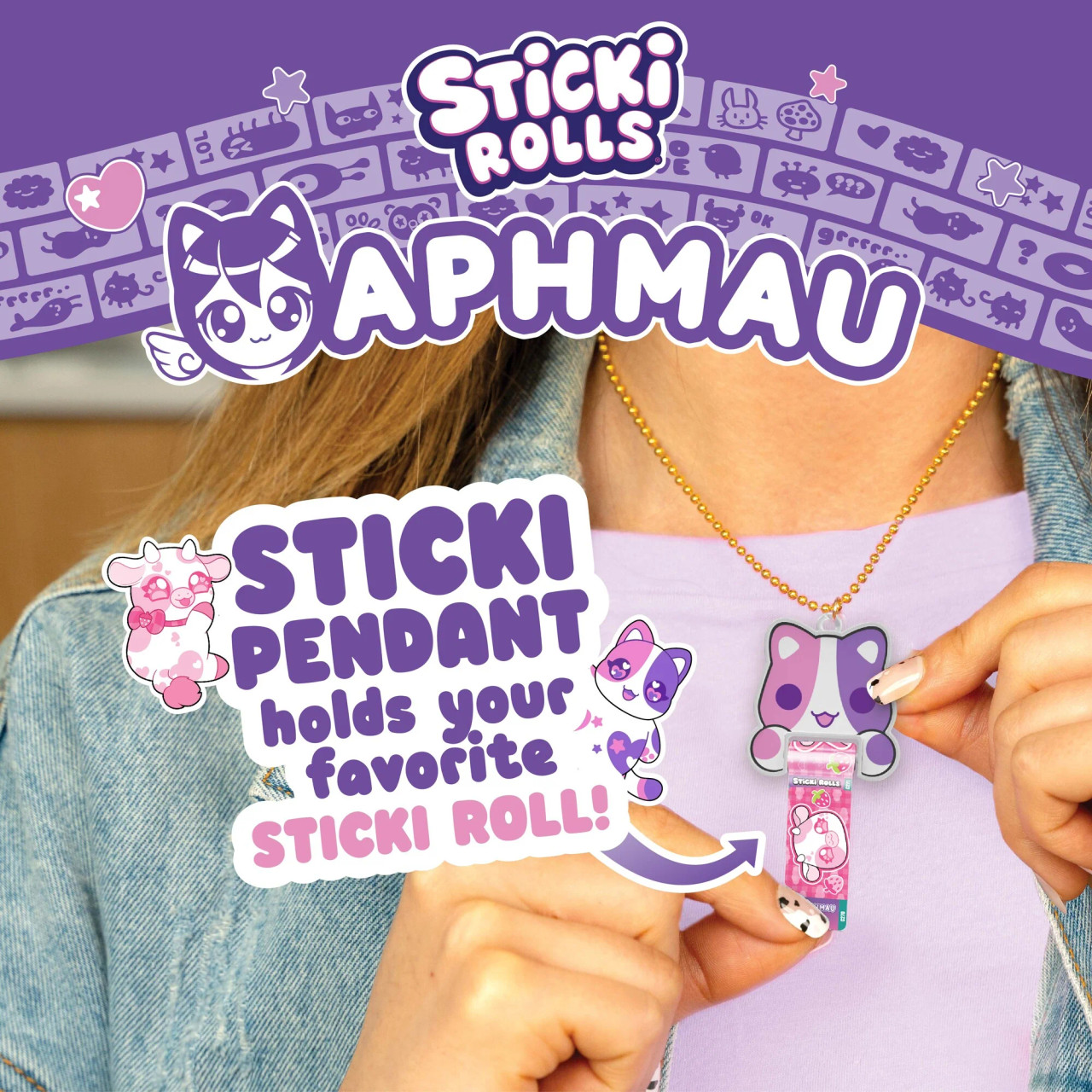 Sticki Rolls x Aphmau Pendant & Bracelet Set Sticki Rolls x Aphmau Pendant & Bracelet Set