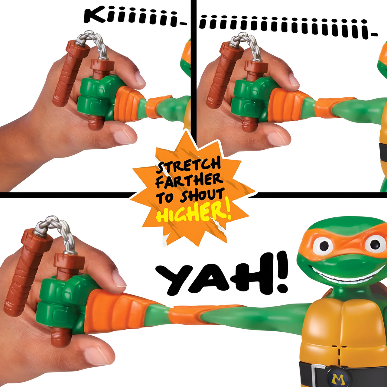 Teenage Mutant Ninja Turtles TV Mutations Stretch n Shout - Michelangelo