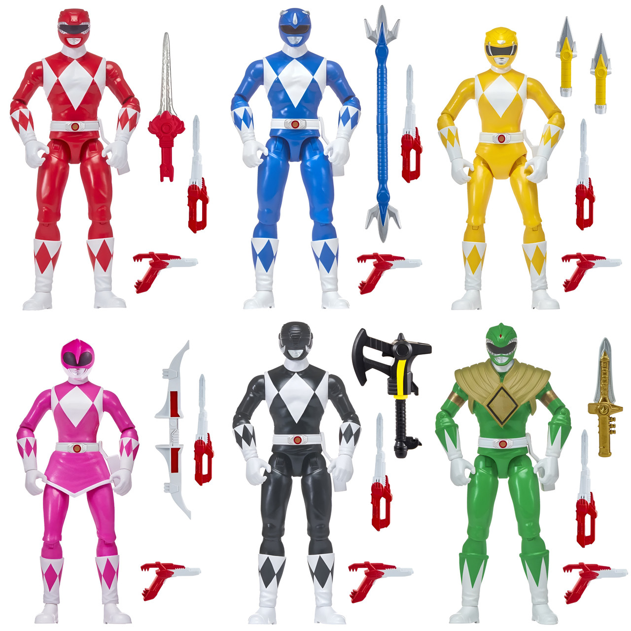 Mighty Morphin Power Rangers: Re-Ignition - Basic 5.25" Action Figure 6 Pack