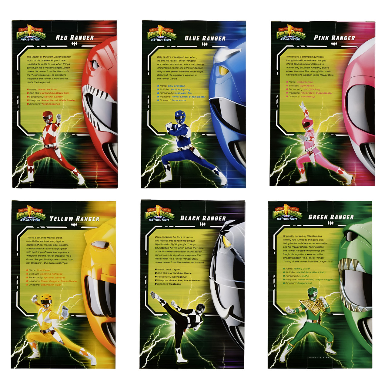 Mighty Morphin Power Rangers: Re-Ignition - Basic 5.25" Action Figure 6 Pack