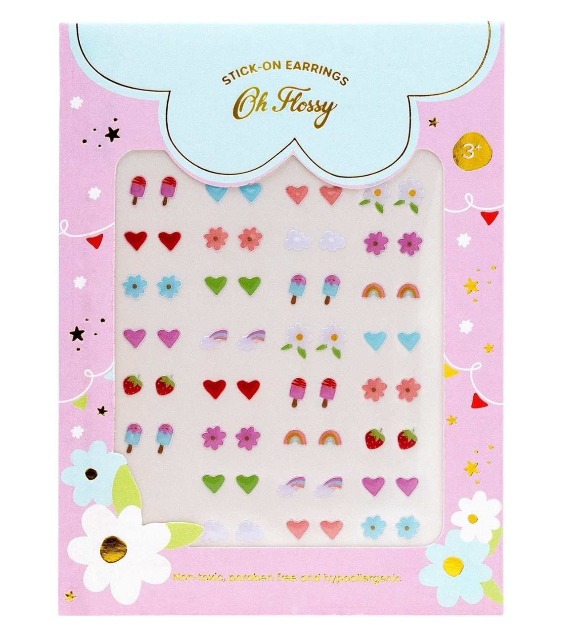 Oh Flossy Kids Stick-On Earrings