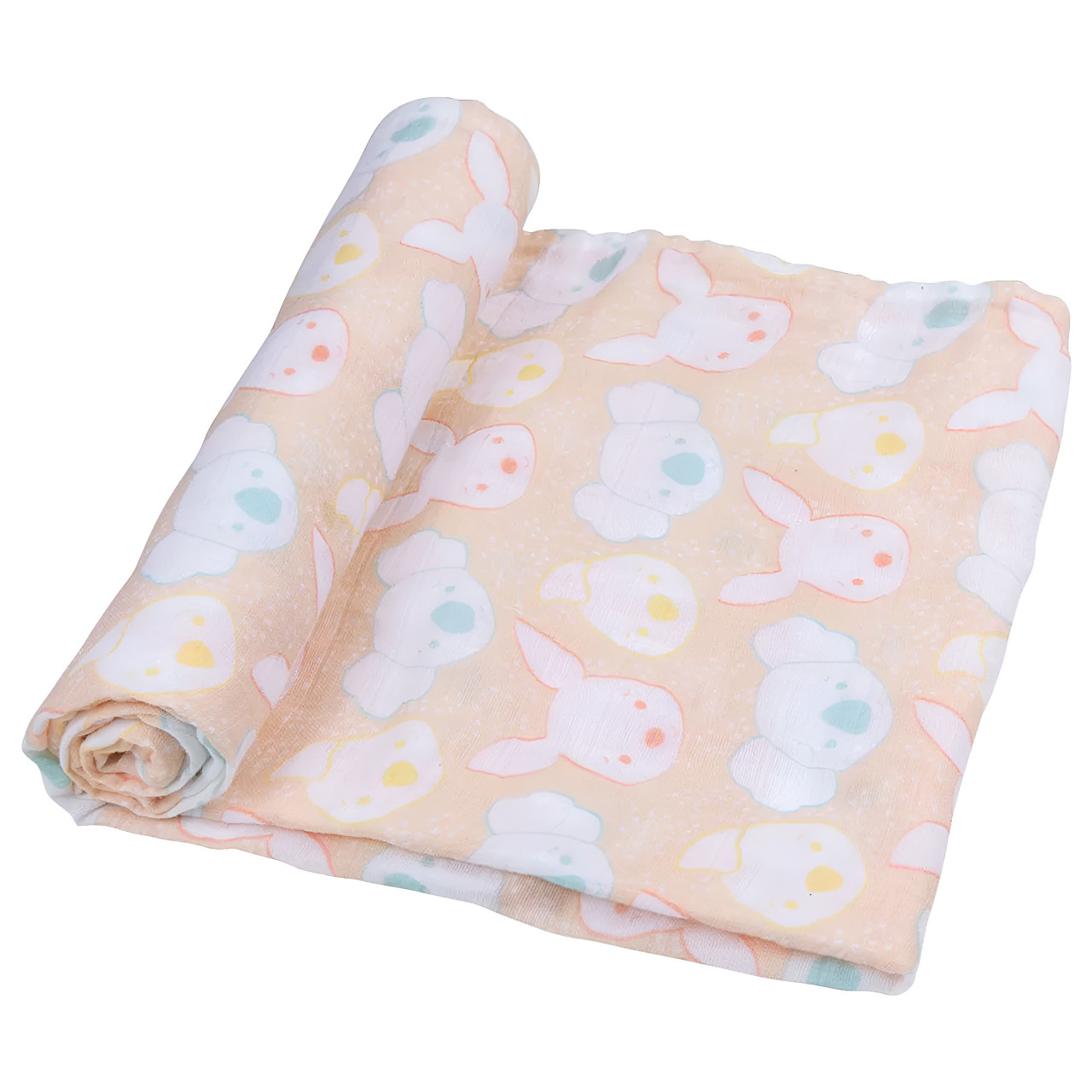 Playgro Home - Fauna Friends Muslin Swaddle & Pram Clips