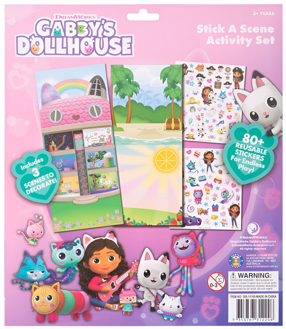 Gabby's Dollhouse Stick a Scene Activity Set
