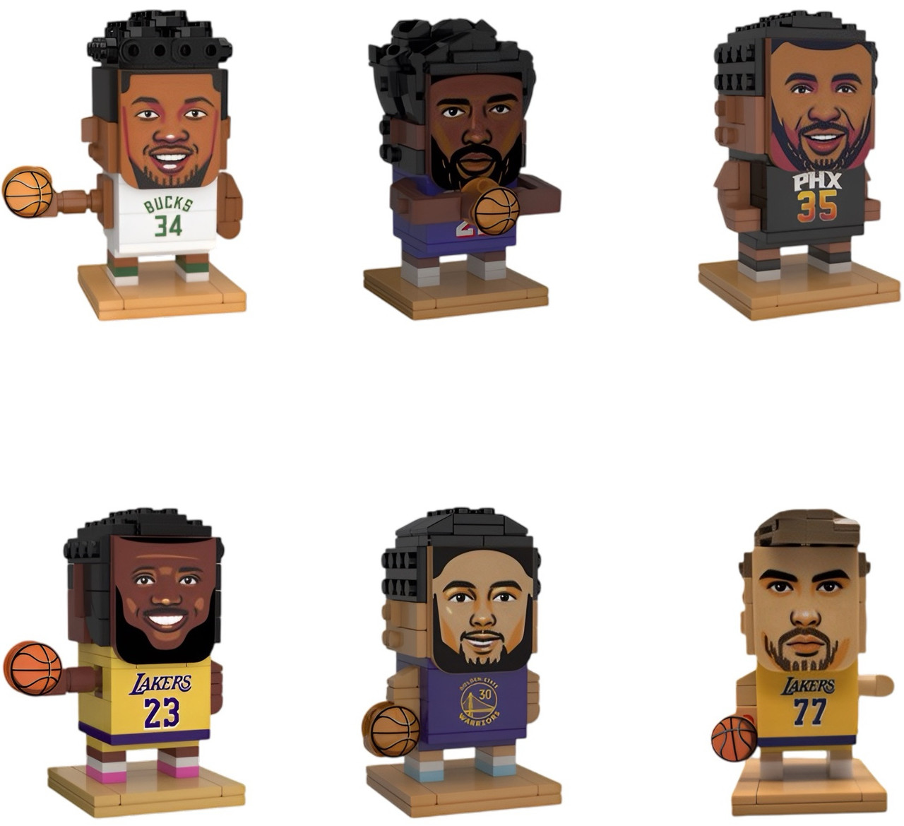NBA Brick Heroes 6 Player Series Figure NBA Brick Heroes 6 Player Series Figure