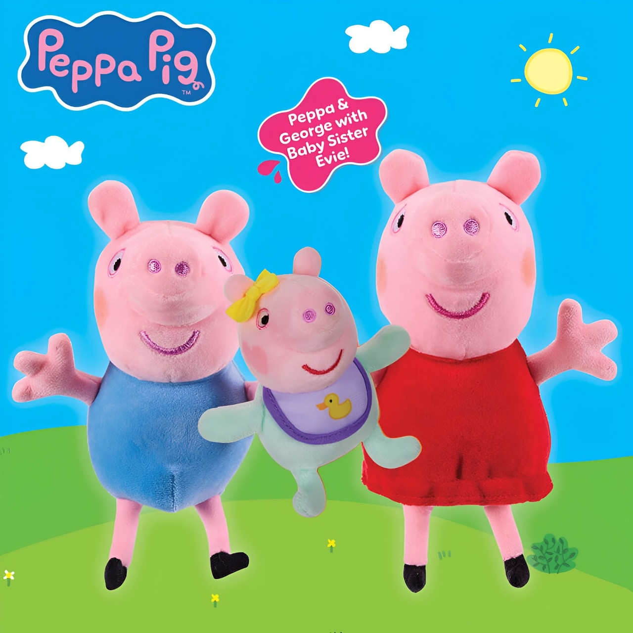Peppa Pig Trio Pack: Peppa, George & Baby Evie
