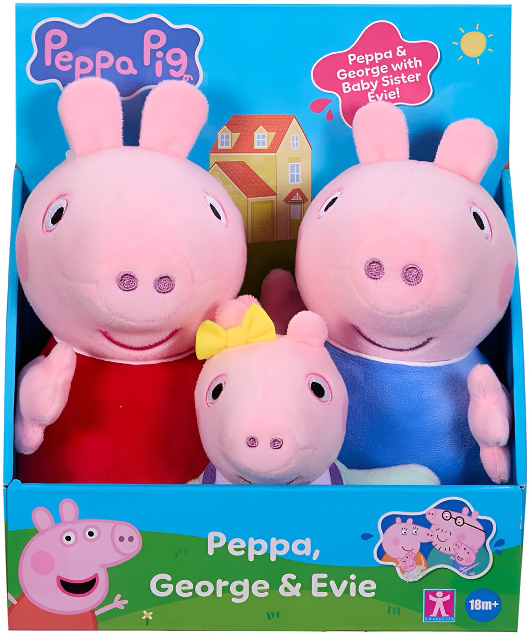 Peppa Pig Trio Pack: Peppa, George & Baby Evie