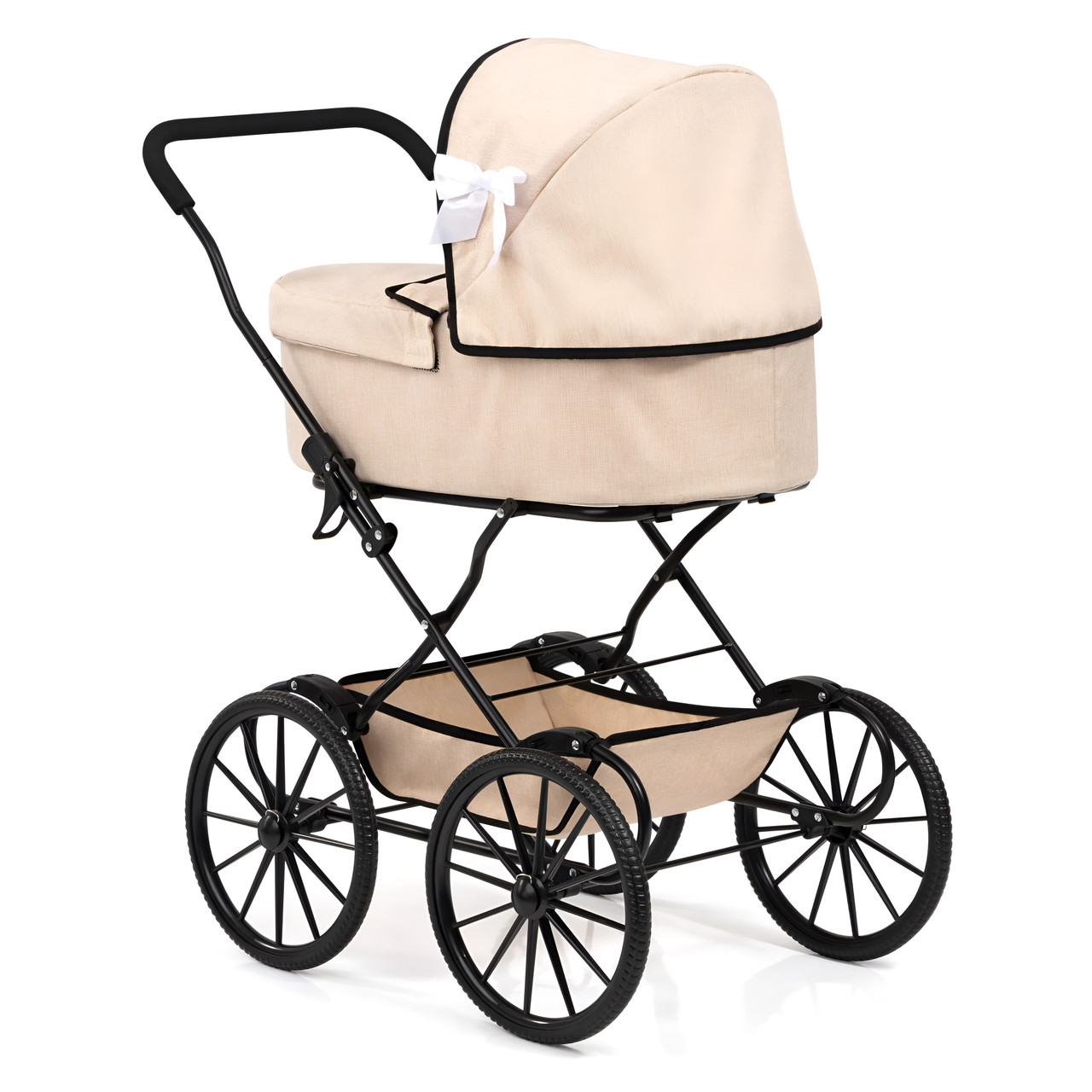 Bayer Xeo Classic Doll Pram Stroller - Beige Bayer Xeo Classic Doll Pram Stroller - Beige