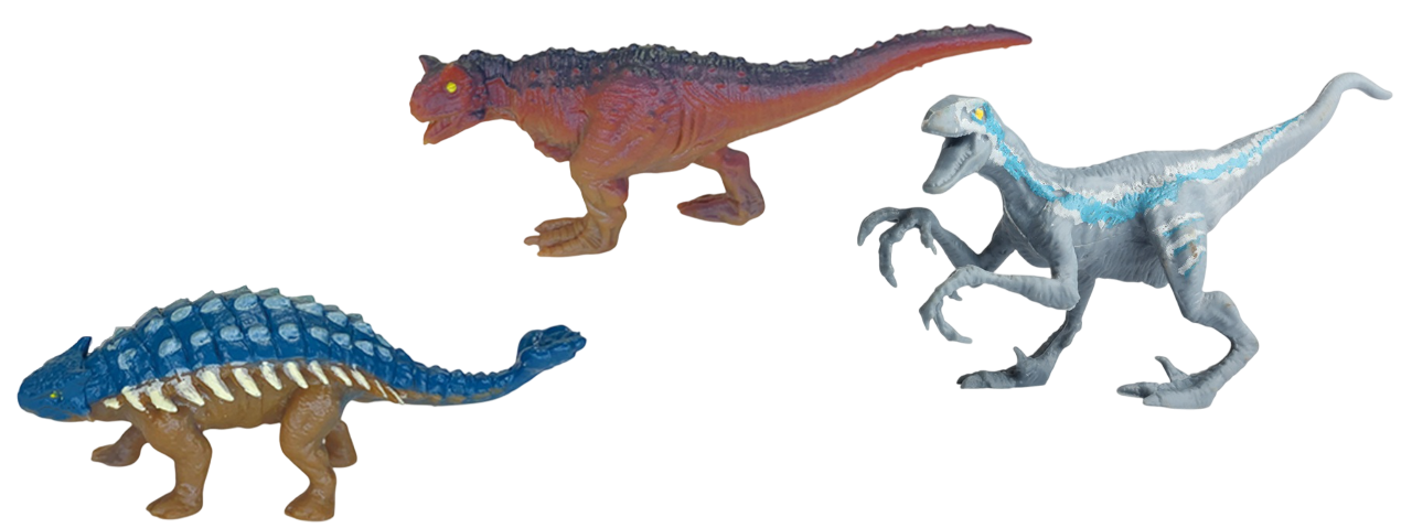 Dino Park 3 Dinosaur and Fence Set 