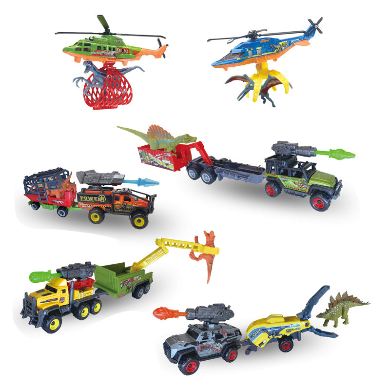 Dino Park Dinosaur and Vehicle with Trailer 