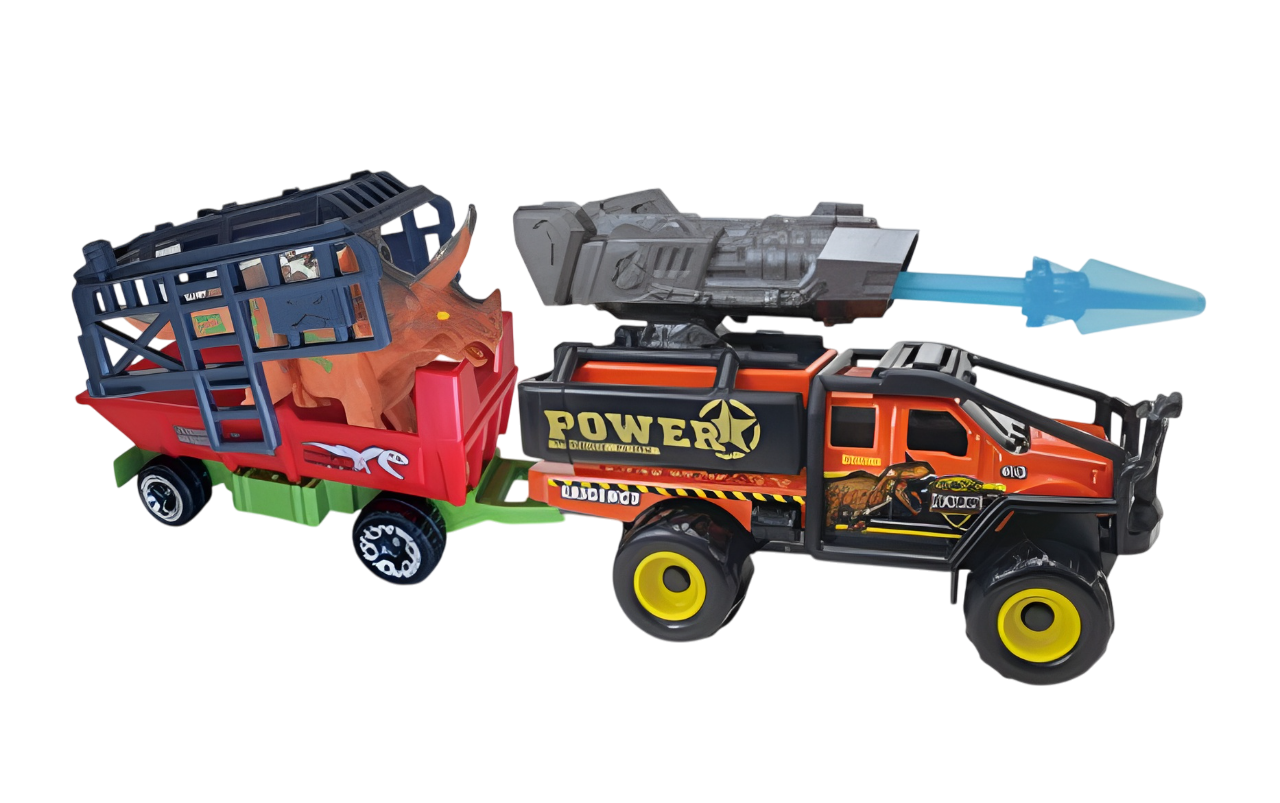 Dino Park Dinosaur and Vehicle with Trailer 