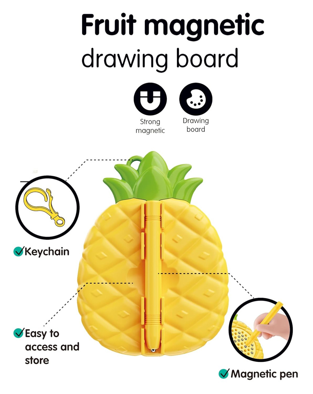 Mini Magnetic Sensory Pineapple 