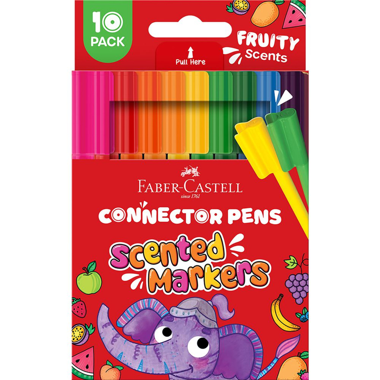 Faber-Castell Connector Pens Fruity Scents 10 Pack Faber-Castell Connector Pens Fruity Scents 10 Pack