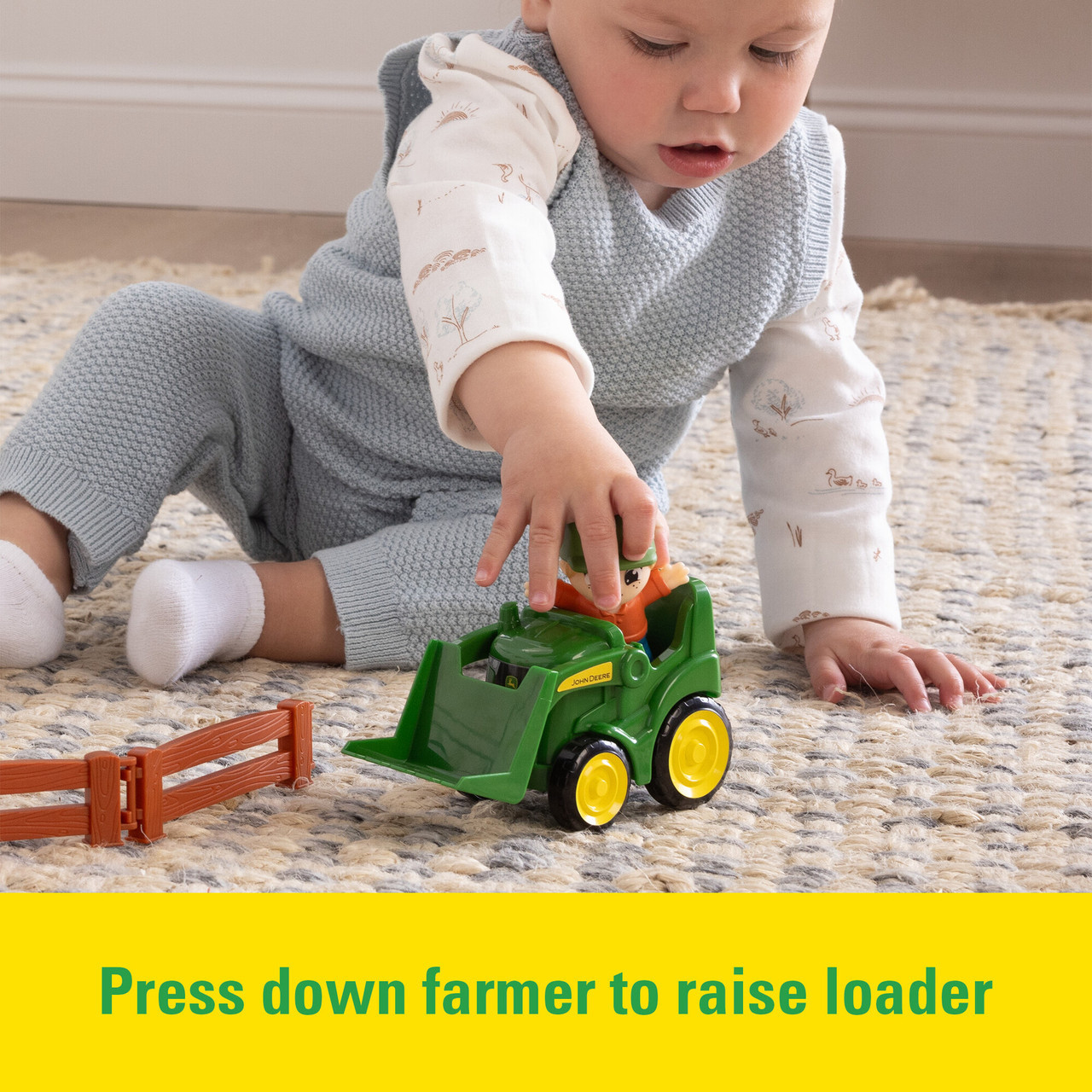 John Deere The Cows Are Out Farm Toy Playset