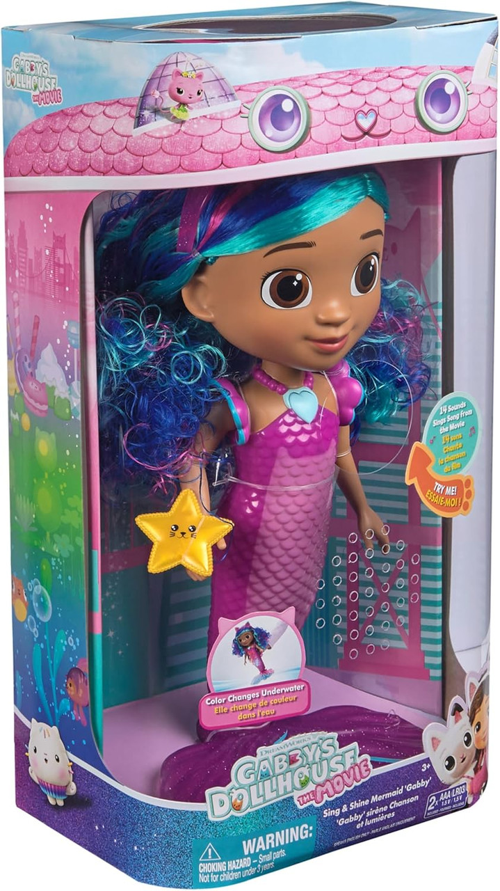 Gabby's Dollhouse Movie Feature Mermaid Doll
