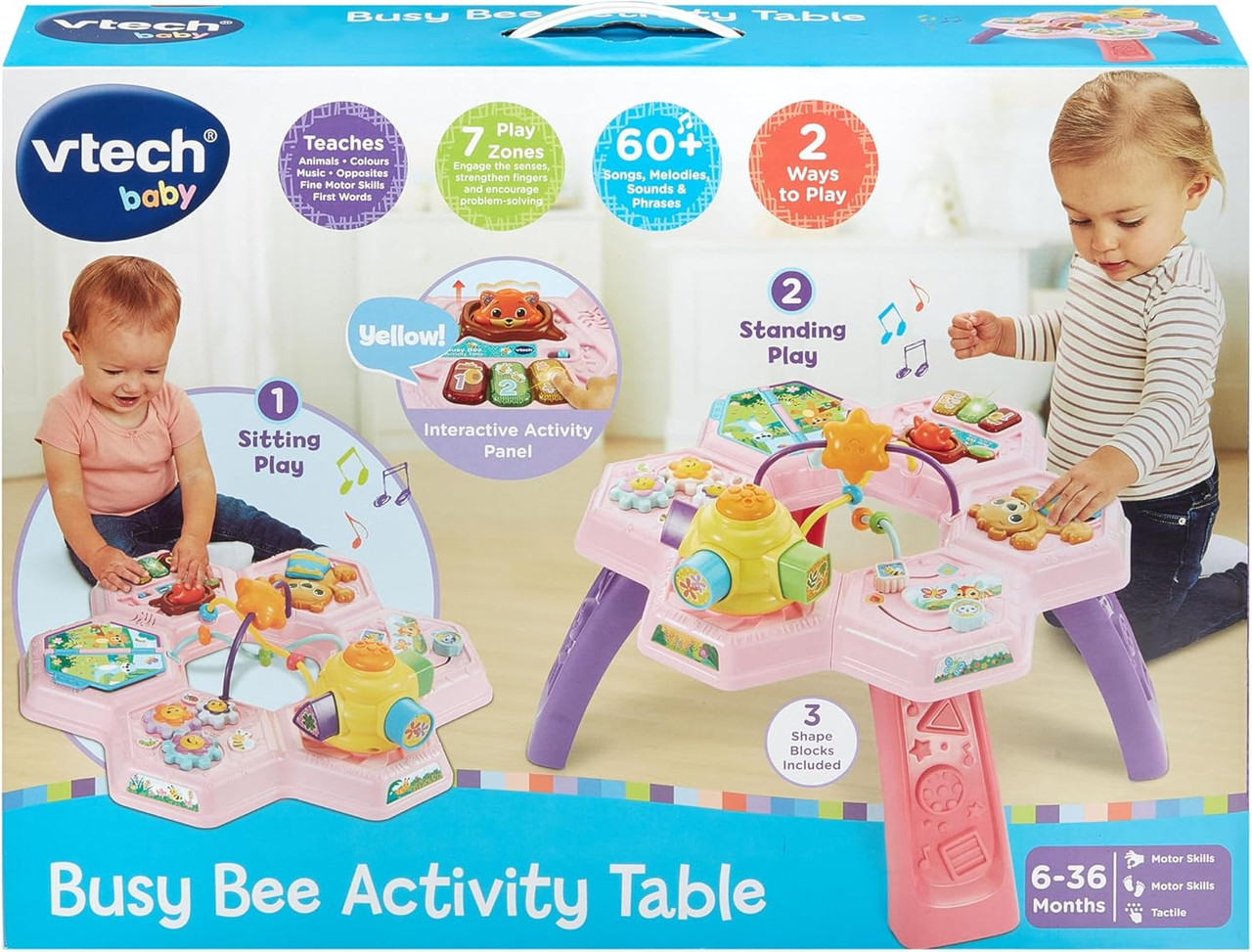 VTech Busy Bee Activity Table Pink