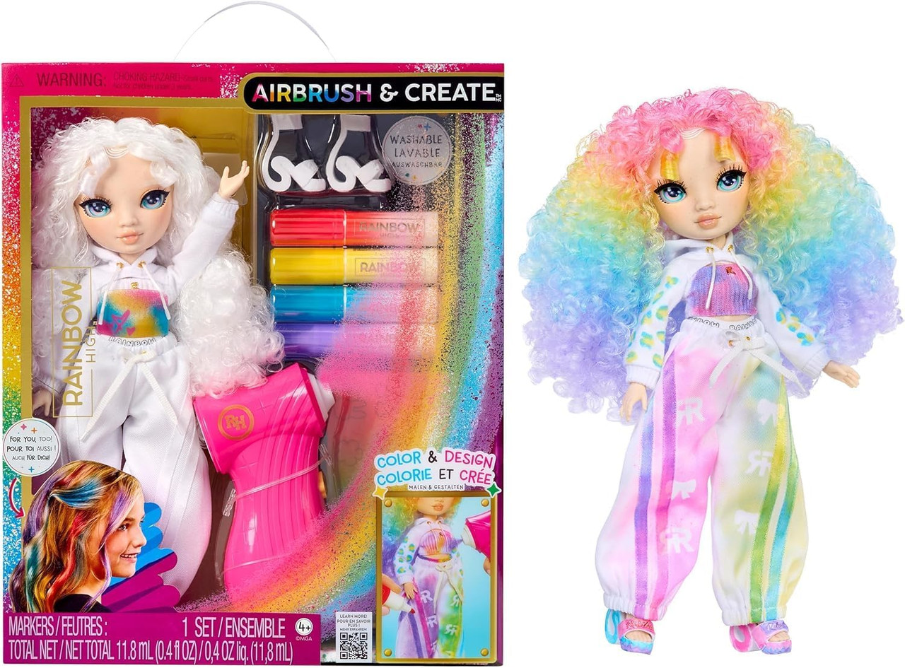 Rainbow High Air Brush & Create Fashion Dolls - Green Eyes