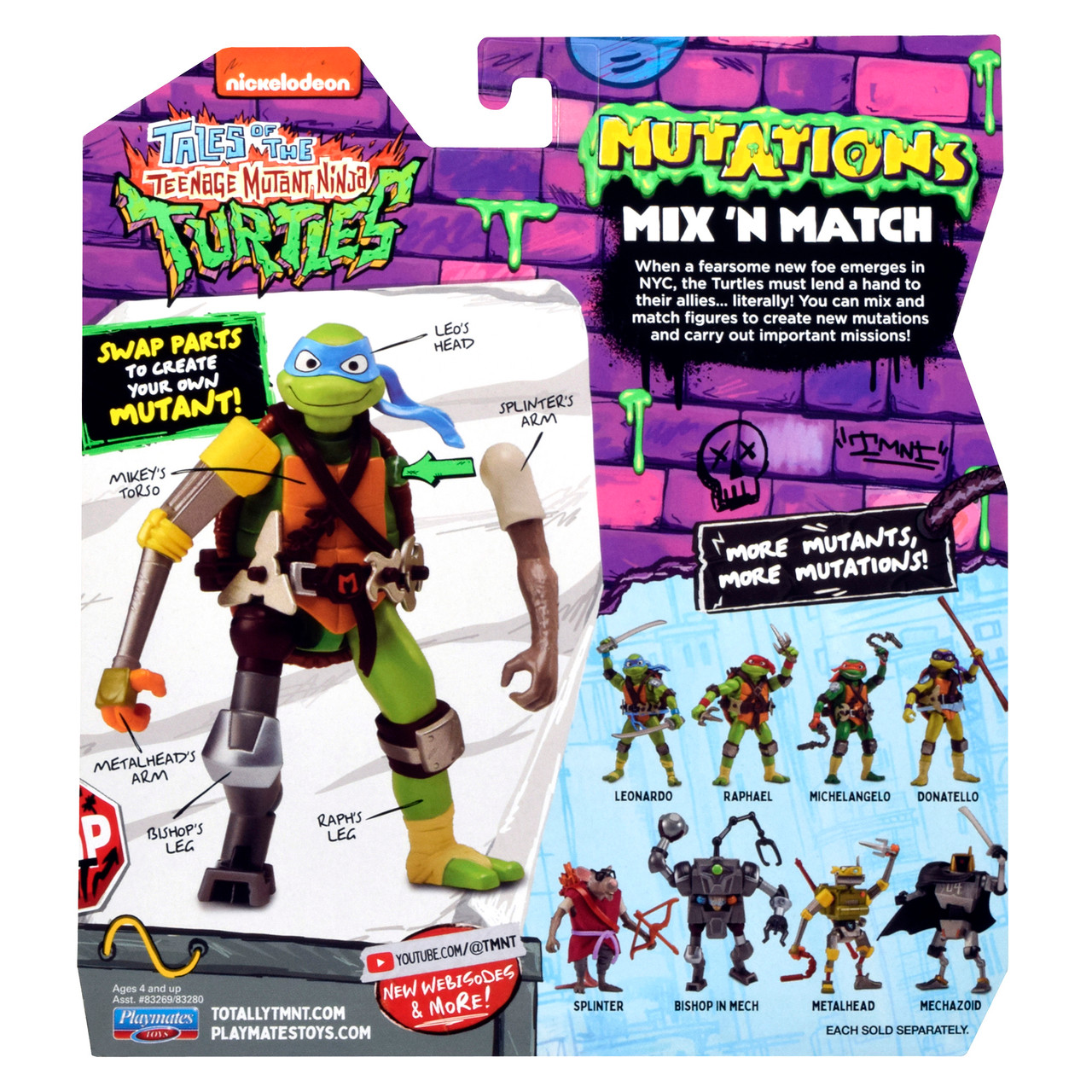 Teenage Mutant Ninja Turtles TV Basic Figure Mix n Match