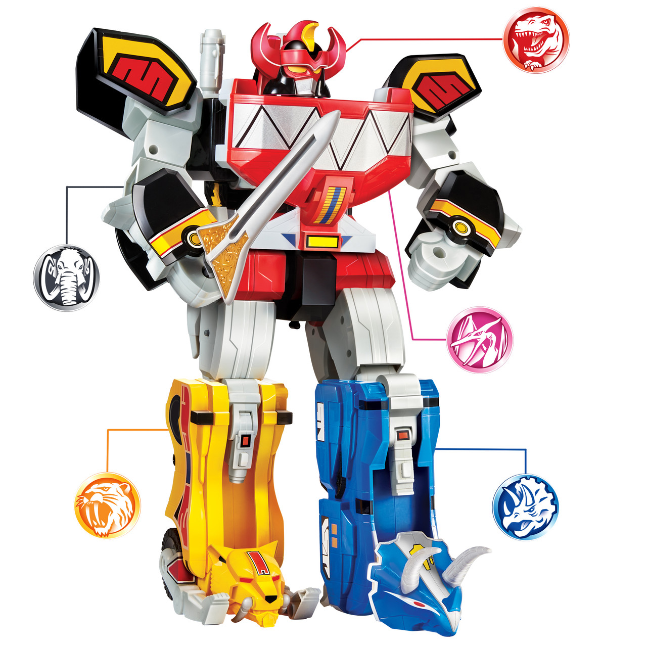 Power Rangers Combinable Dinozord 5-Pack